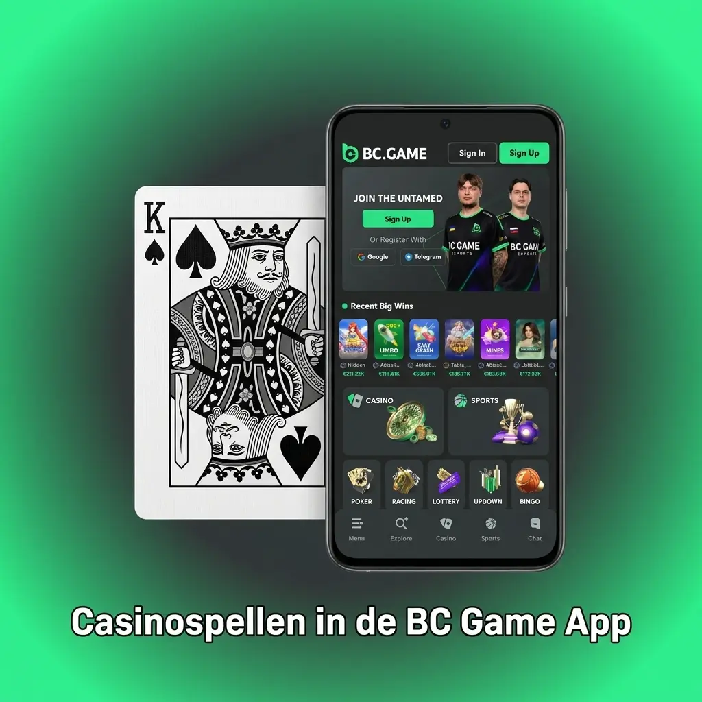 Meer dan 9.000 casinospellen in de BC Game app