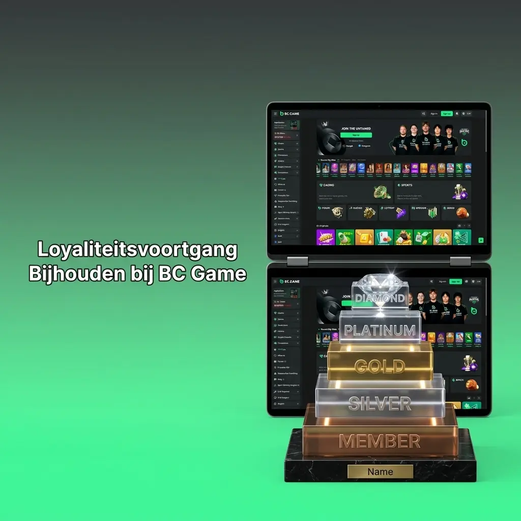 Loyaliteitsdashboard BC Game VIP voortgang