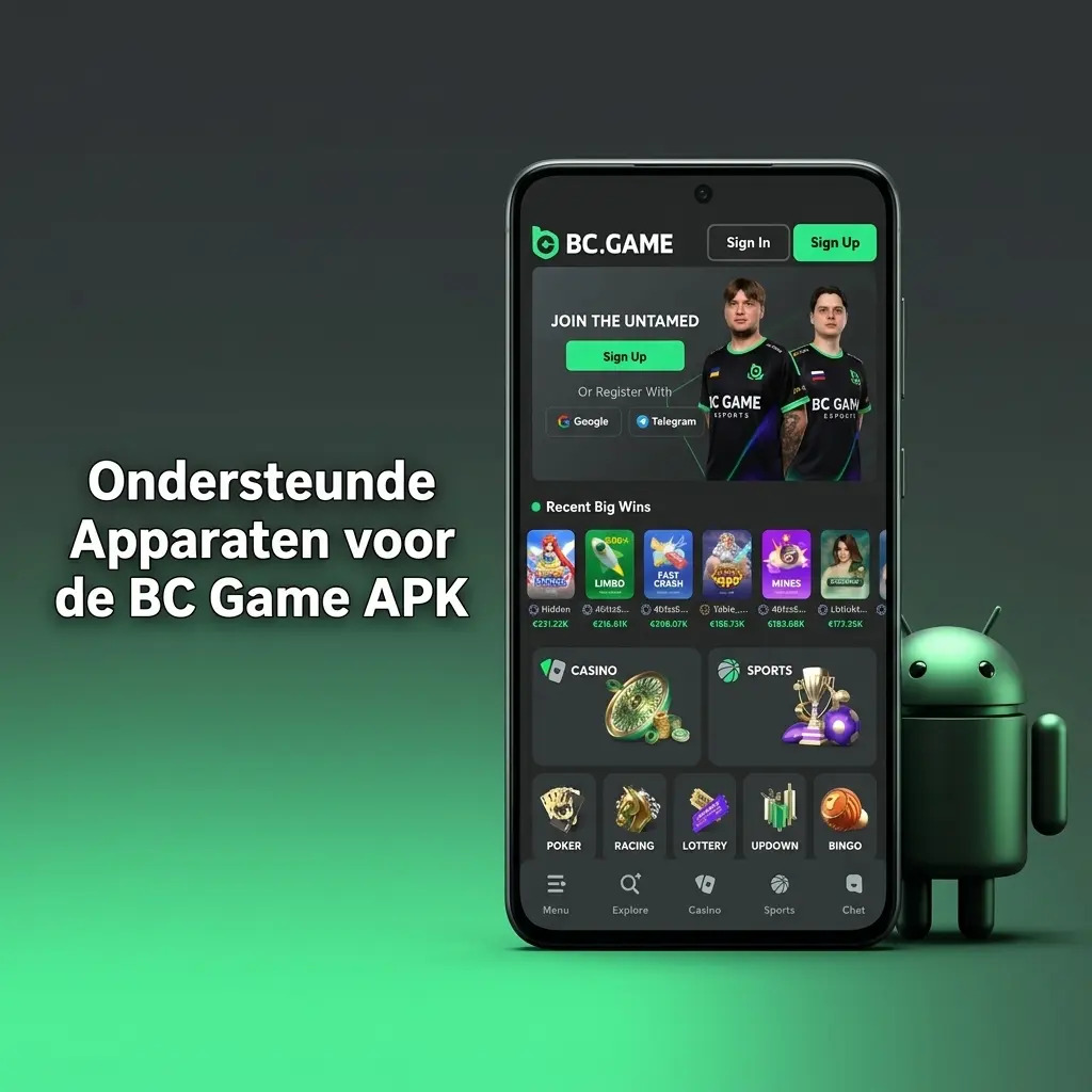 Ondersteunde Android-apparaten voor de BC Game APK
